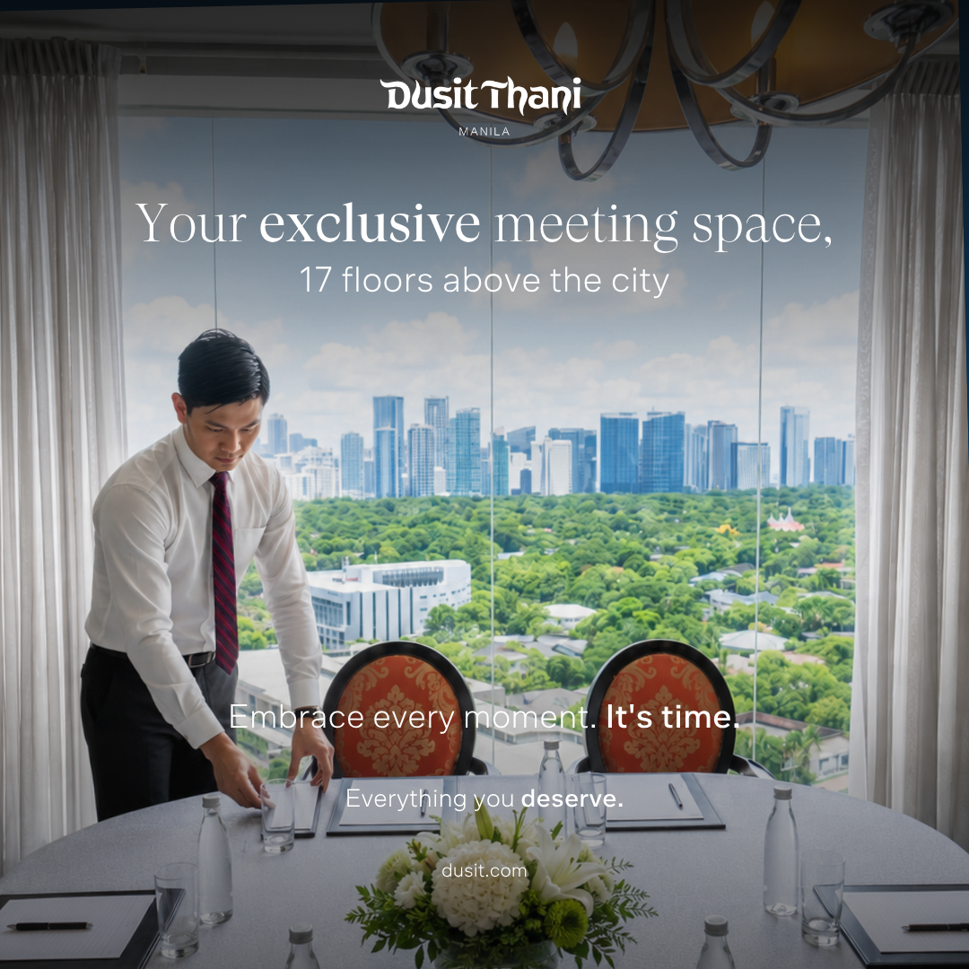 Dusit Thani Manila Facebook ad: Elevate Every Meeting