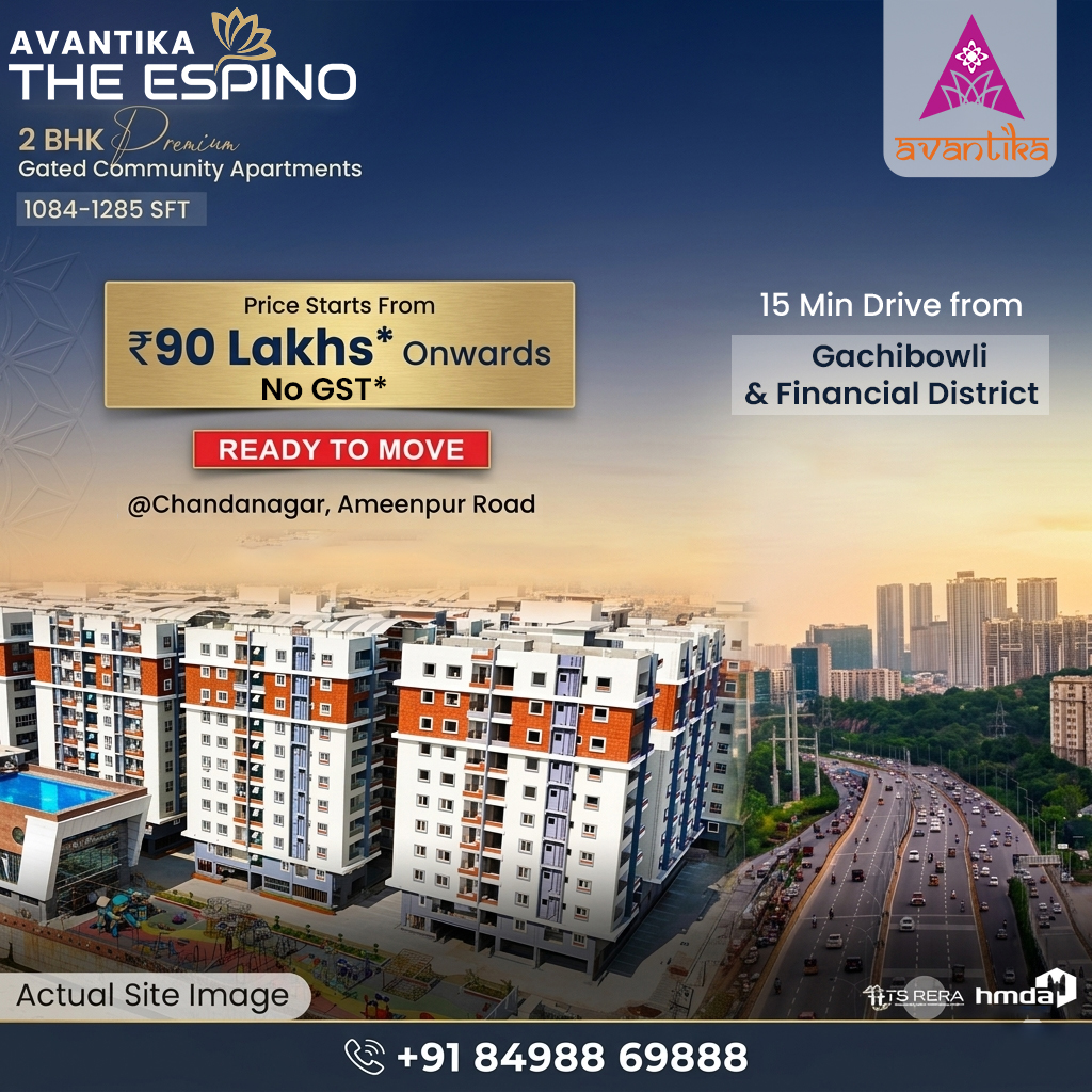The Avantika Constructions Facebook ad: 2 BHK Premium Gated Community Apartments spread over…