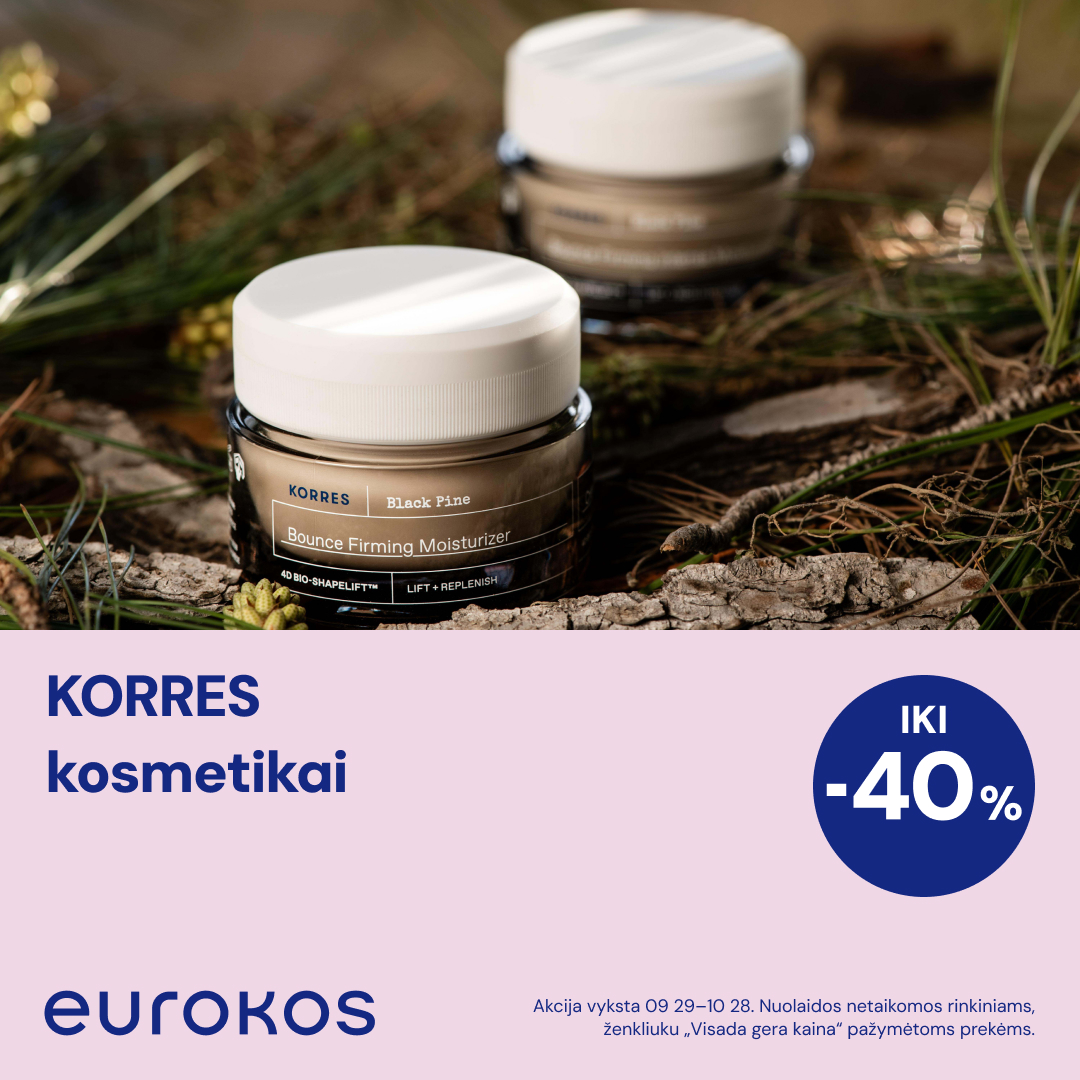 EUROKOS Facebook ad: KORRES pasiūlymai