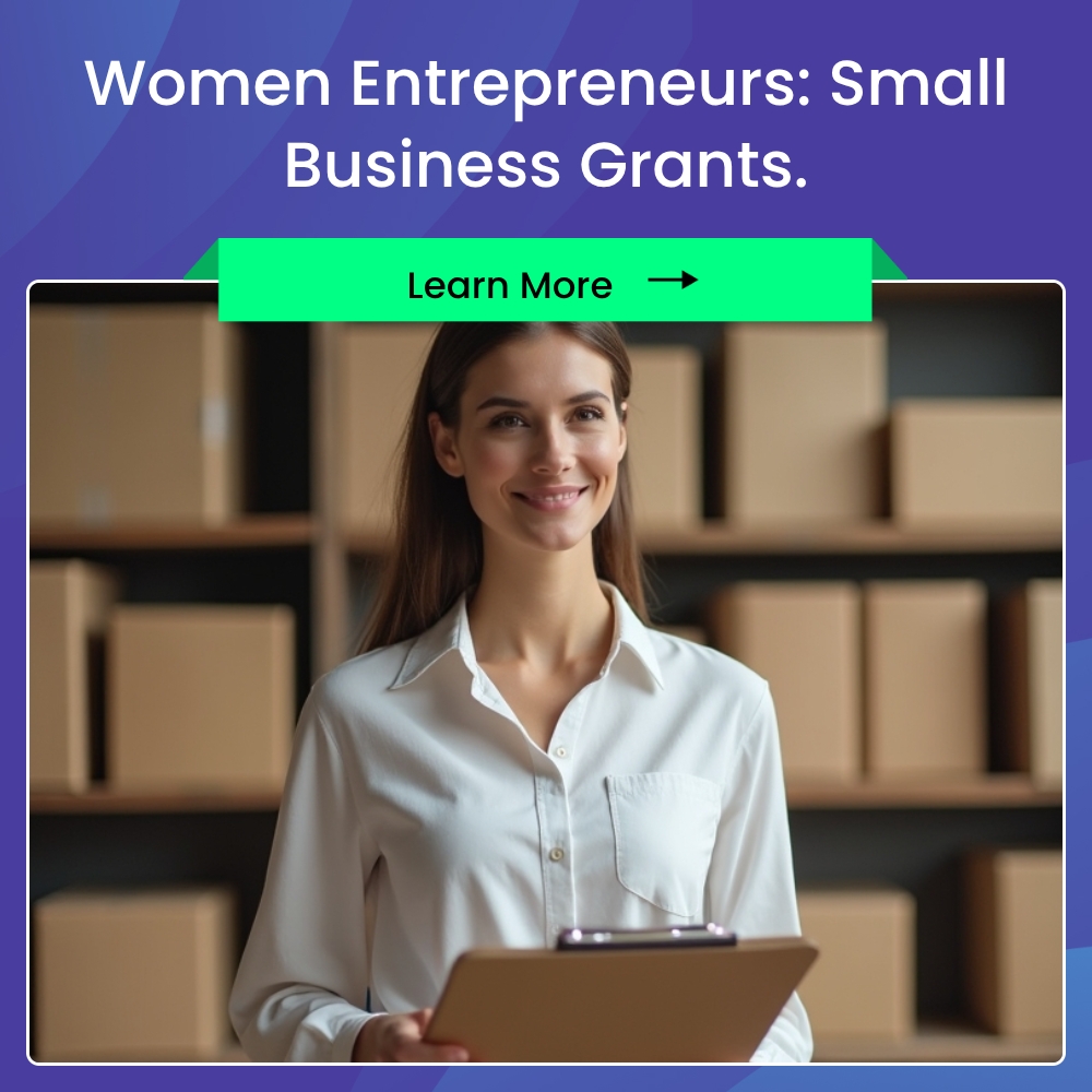 Everyday Choices Facebook ad: Small Business Grants For Women Entrepreneurs.