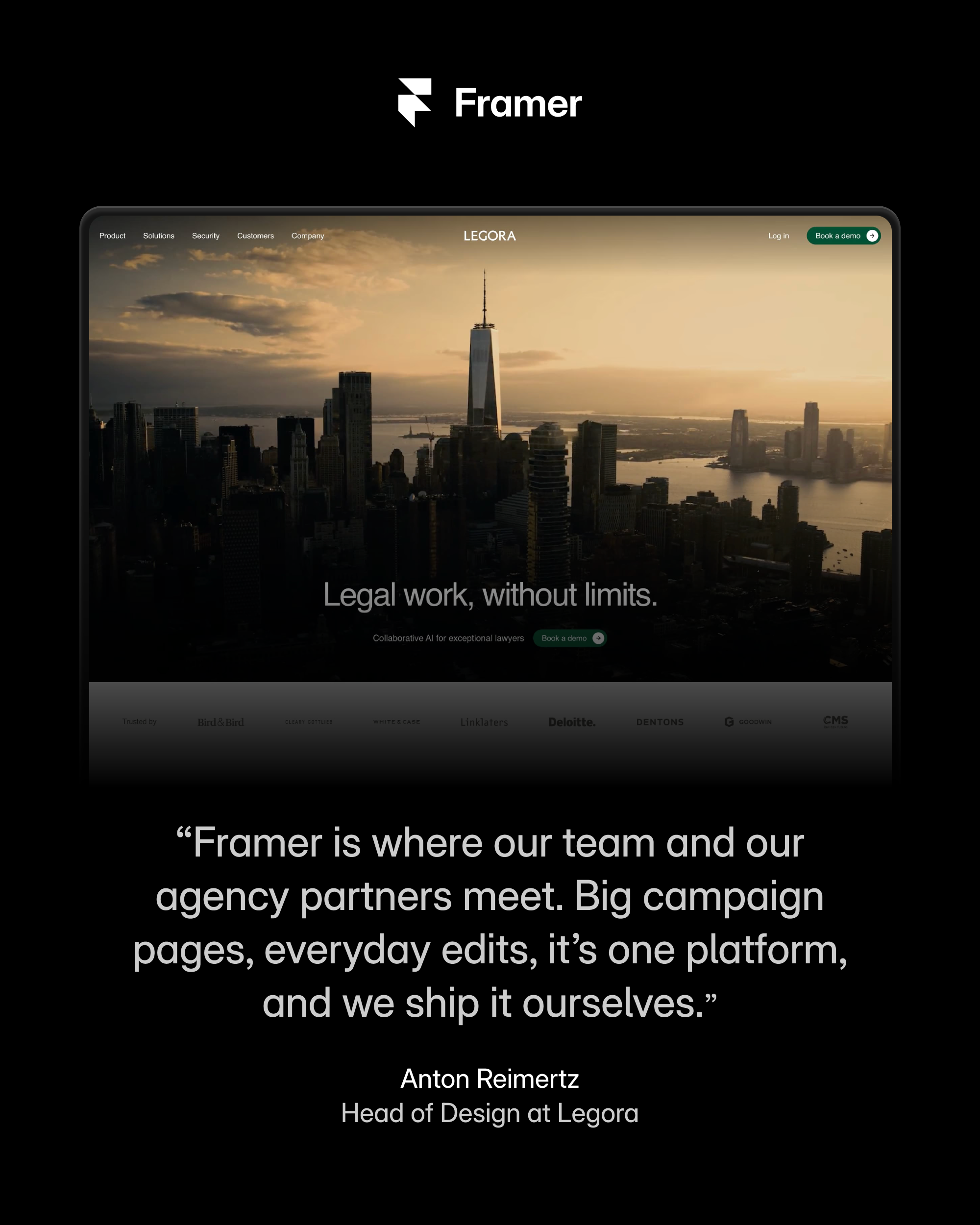 Framer Facebook ad