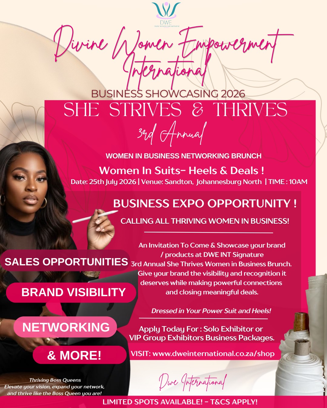 Divine Women Empowerment International Facebook ad: AN INVITATION TO EXHIBIT YOUR BRAND