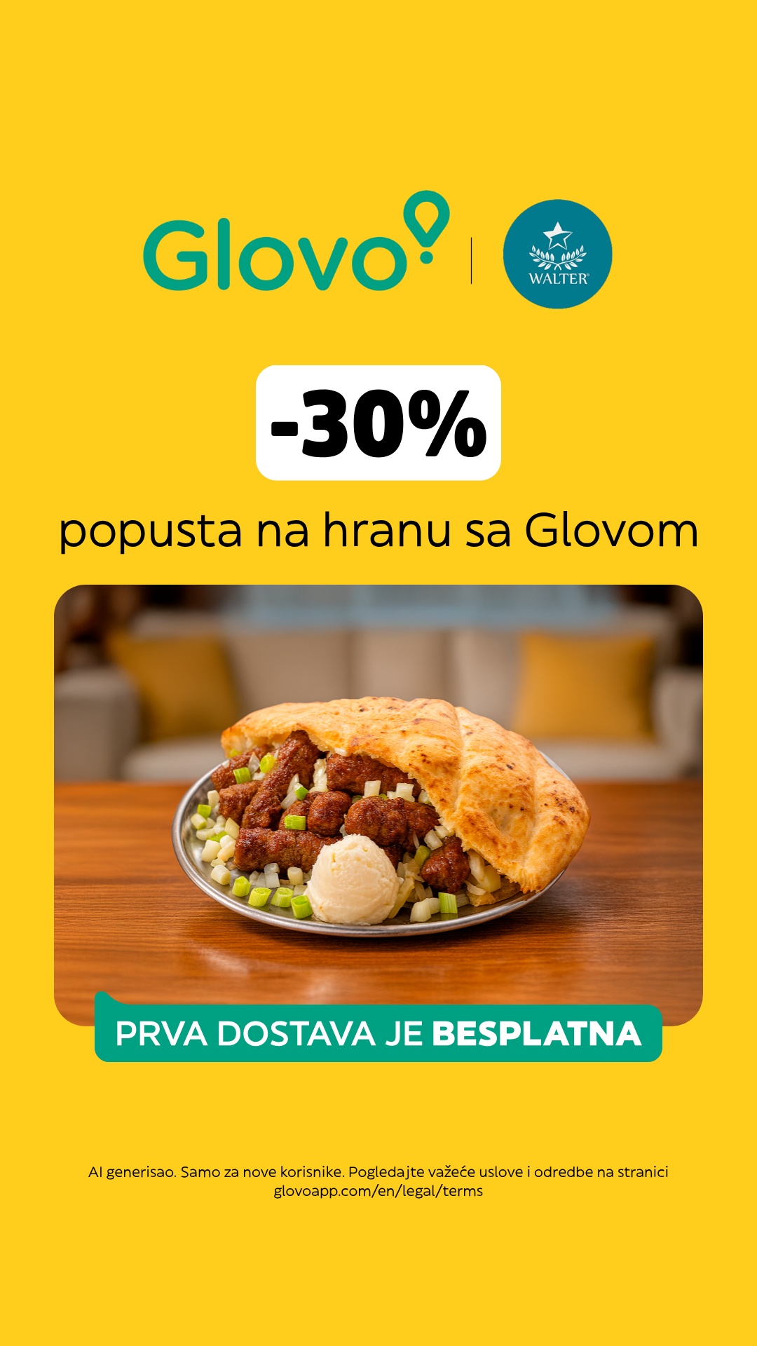 Glovo Facebook ad