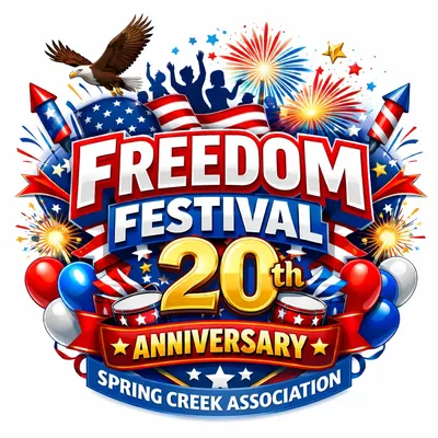 Spring Creek Association Facebook ad: 4th of July Freedom Festival 2026