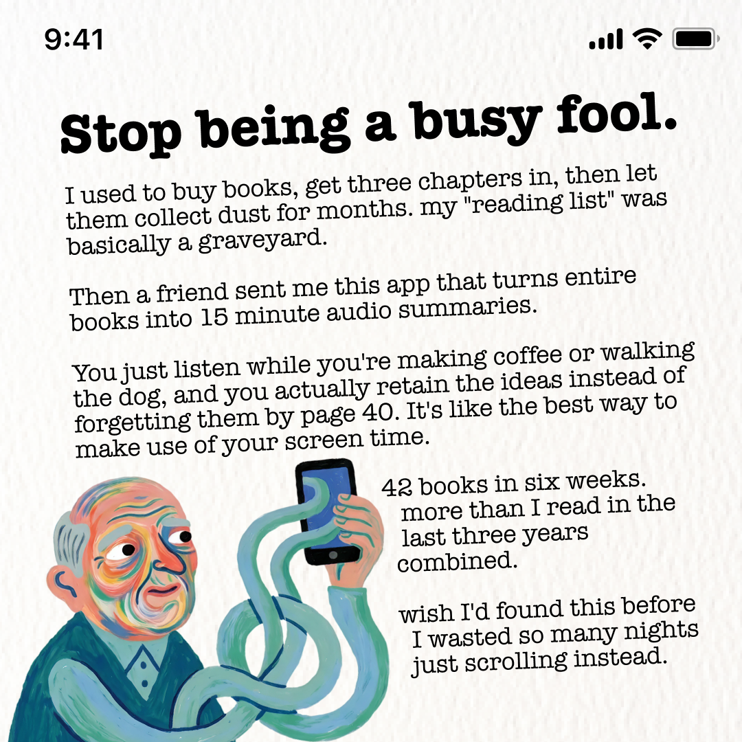 Blinkist Facebook ad