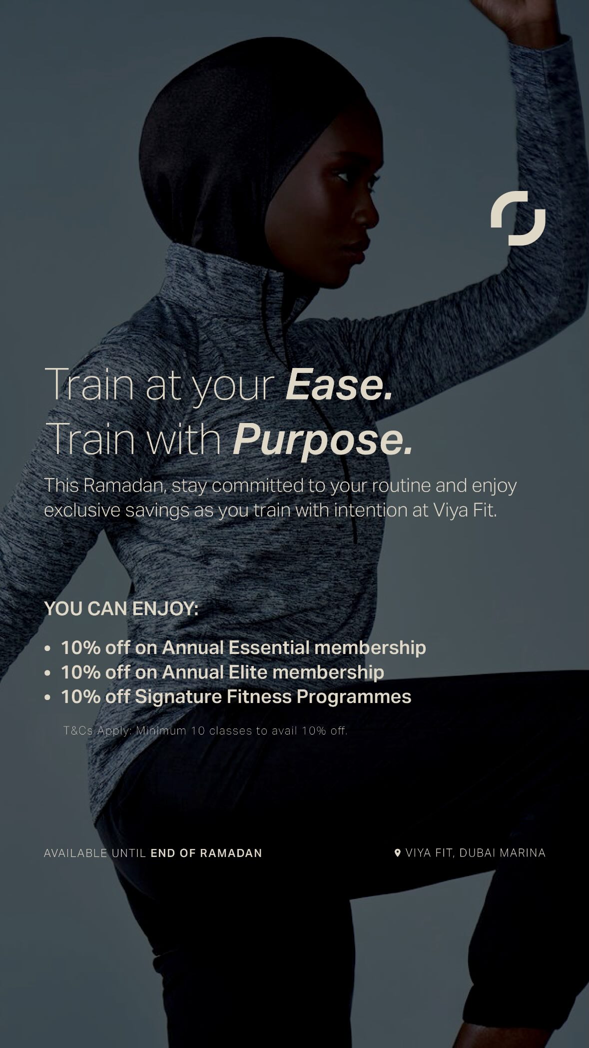 Viya Fit Facebook ad: Viya Fit Dubai Marina and Dubai Harbour. A Functional…