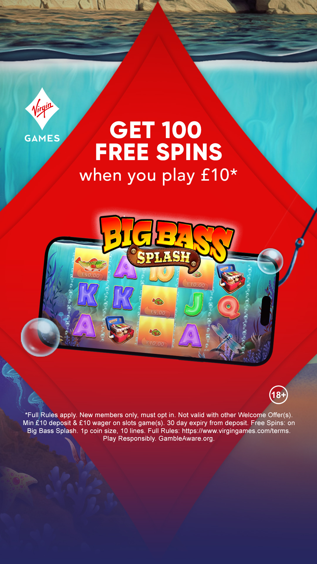 Virgin Games Facebook ad
