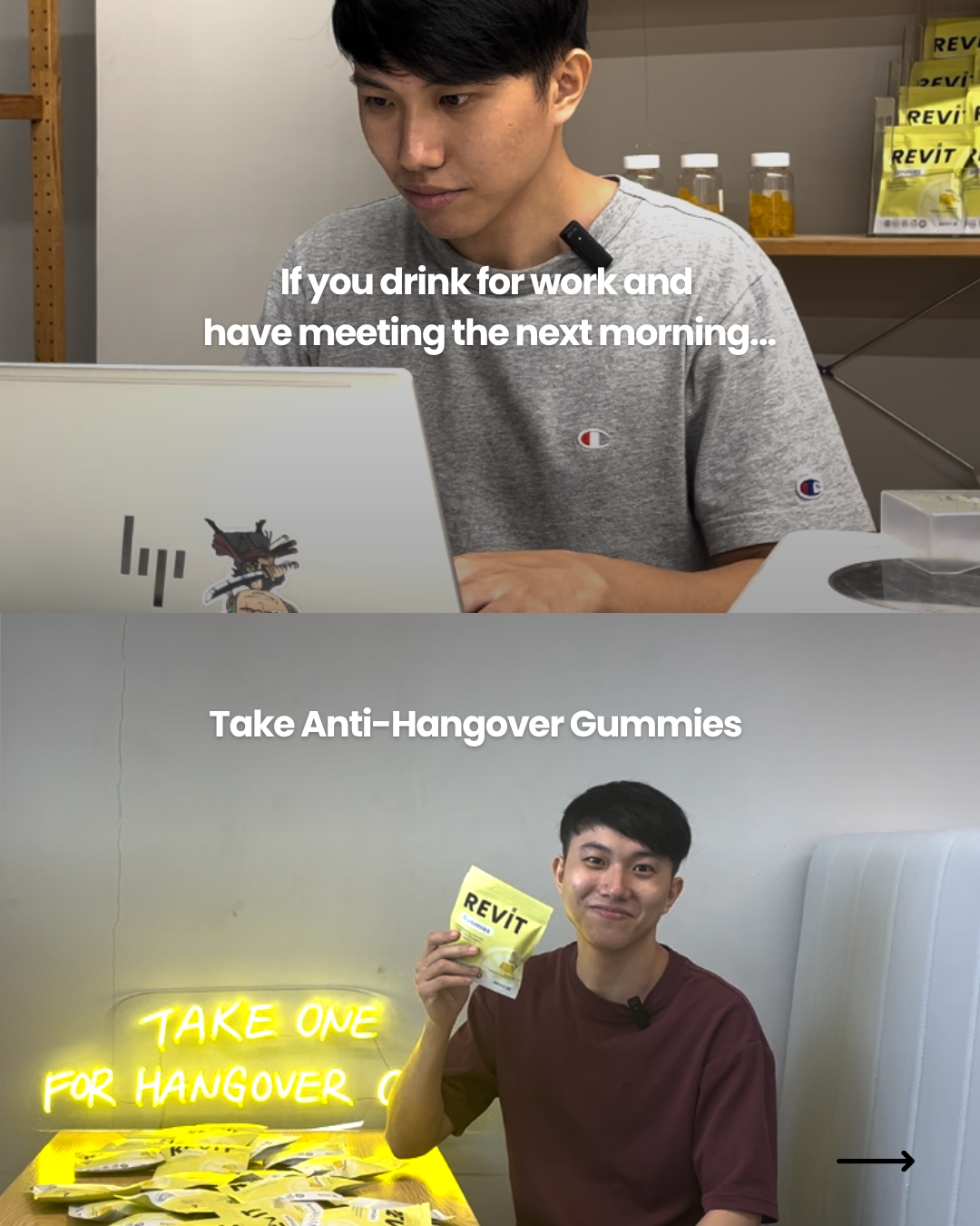 Revit Facebook ad: Whatever your reason for drinking, there is a…