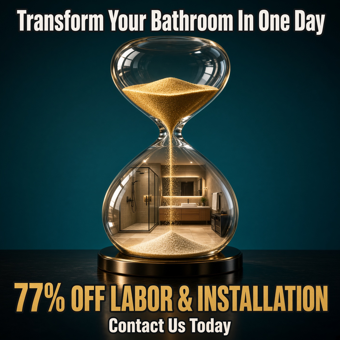 Five Star Bath Solutions Facebook ad: 77% OFF Labor & Installation