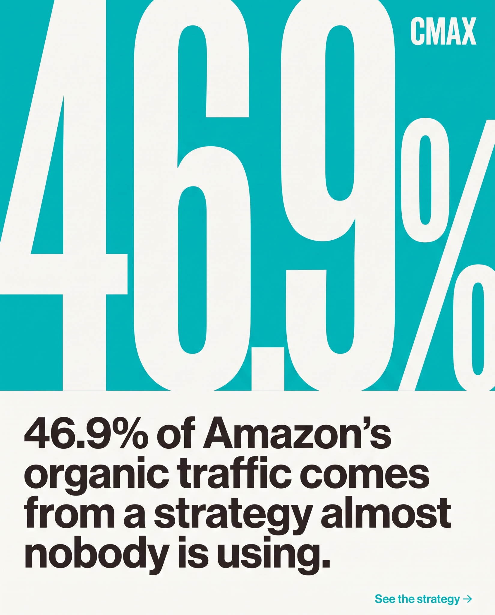 CMAX.ai Facebook ad: Steal Amazon's SEO Strategy