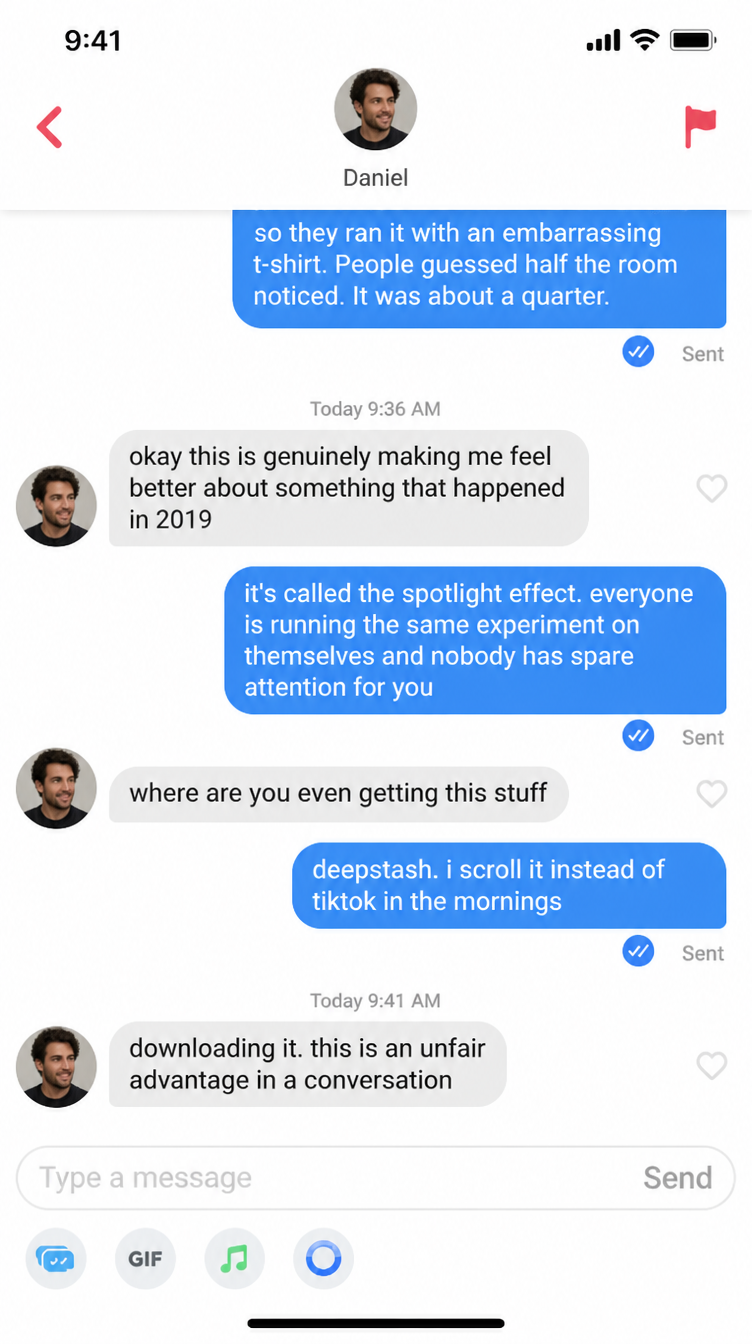 Deepstash Facebook ad