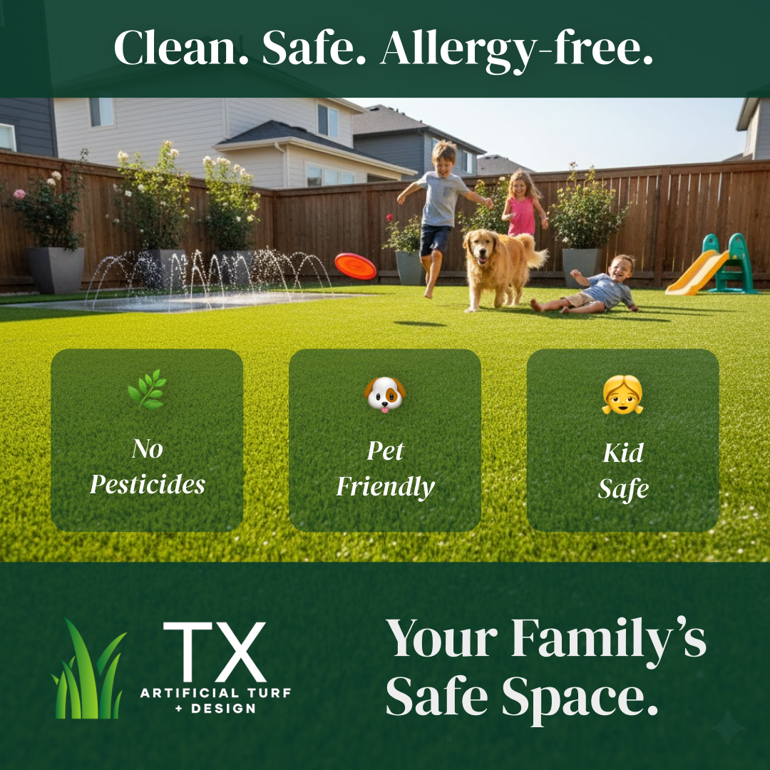 TX Artificial Turf & Design Facebook ad from Jan 26, 2026