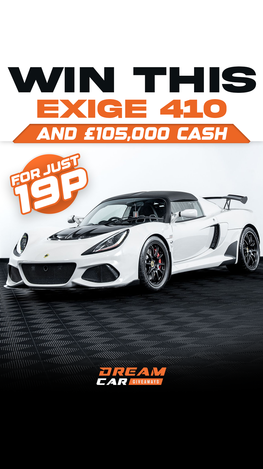 Dream Car Giveaways Facebook ad