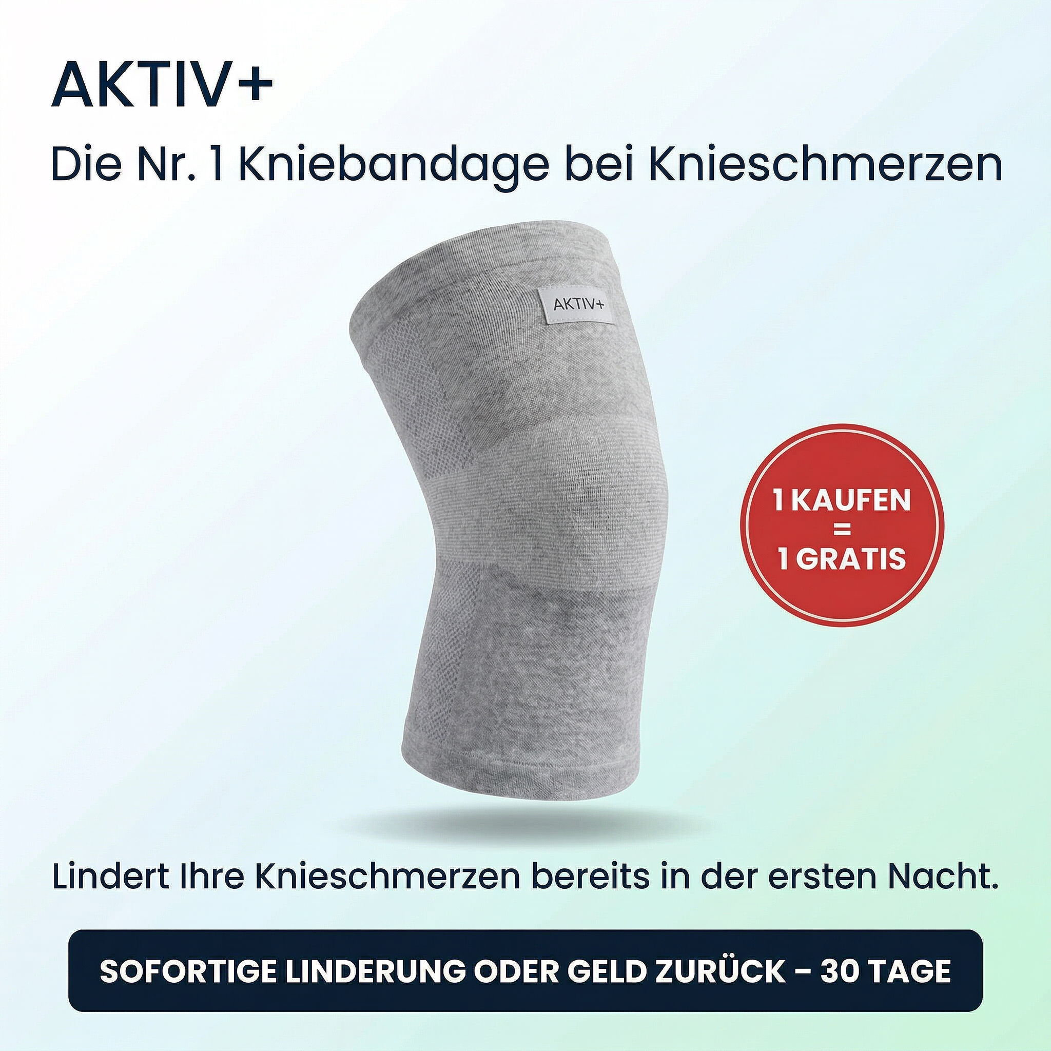 Aktiv+ Facebook ad: +30.000 entlastete Knie