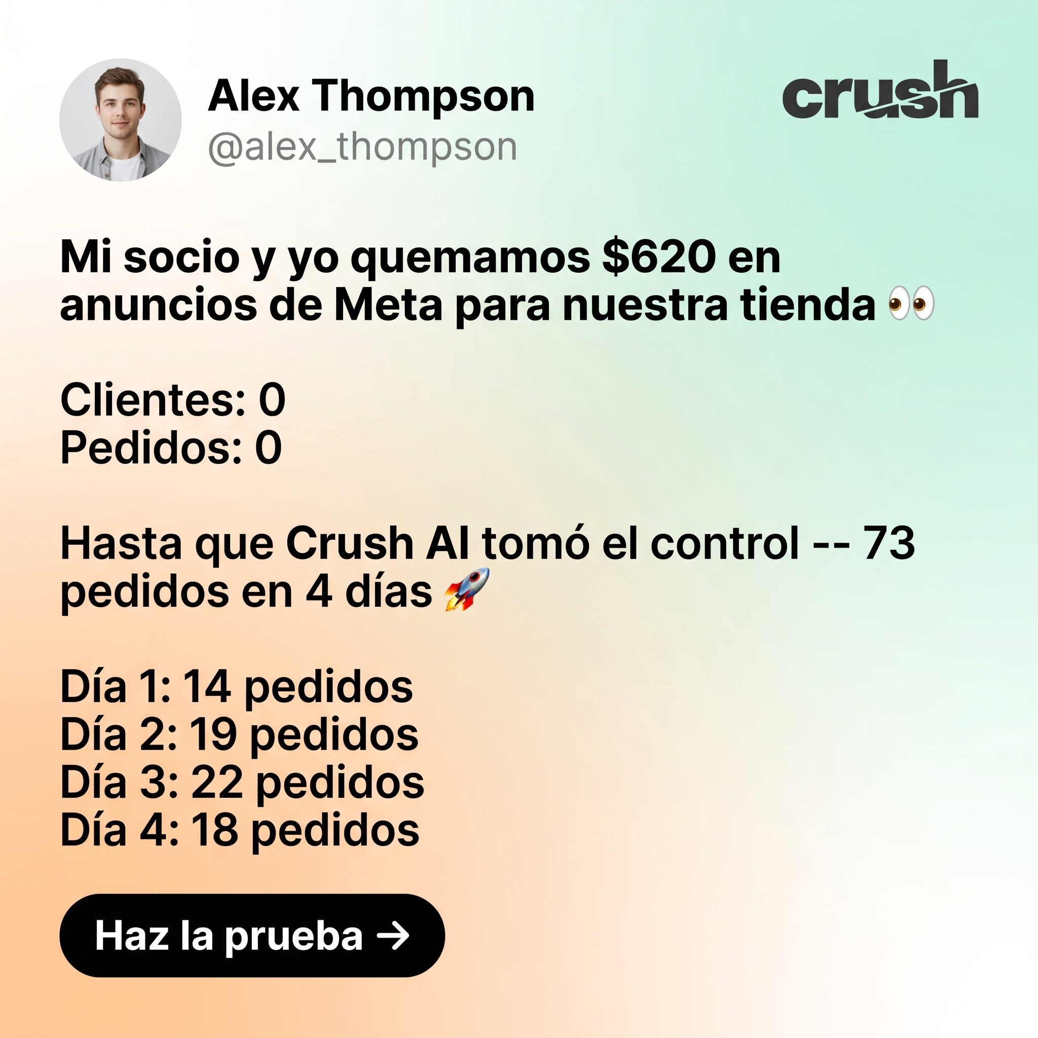 trycrush.ai Facebook ad