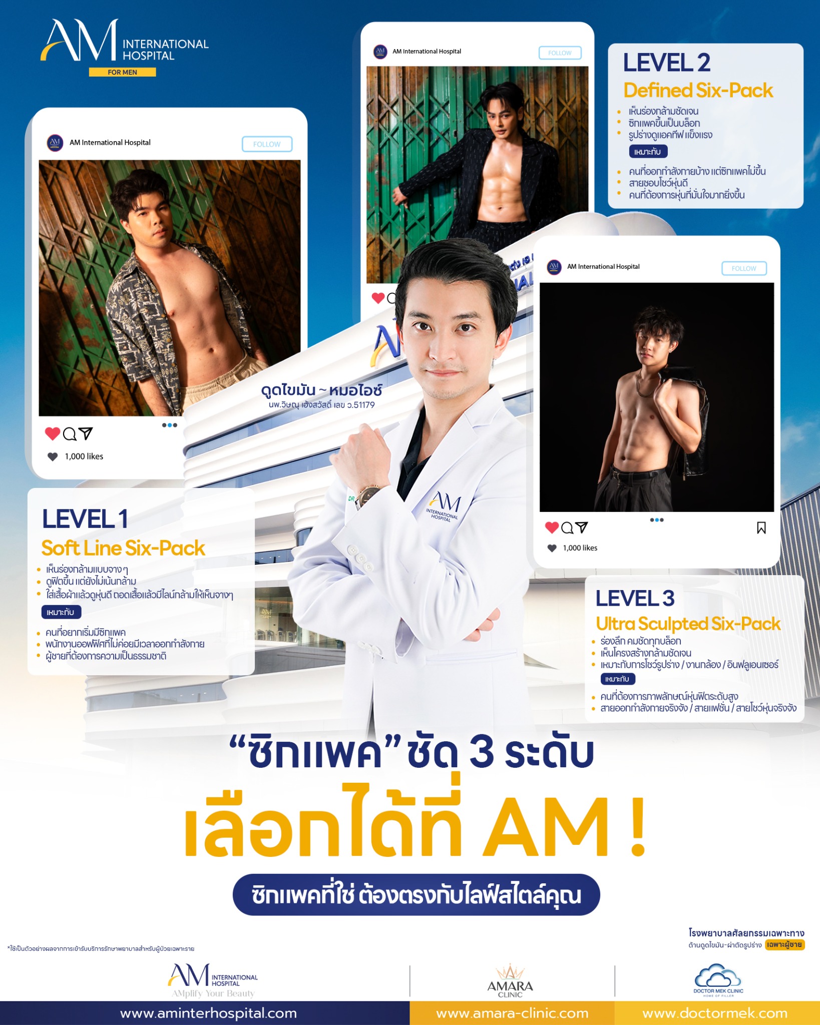 AM Liposuction for Men Facebook ad