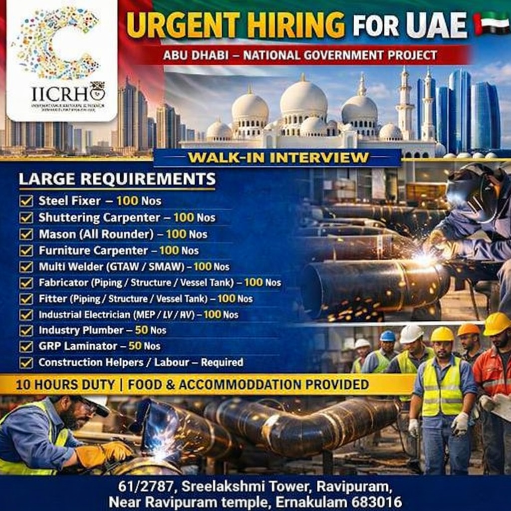 International institute of clinical research & healthcare Facebook ad: URGENT HIRING FOR UAE