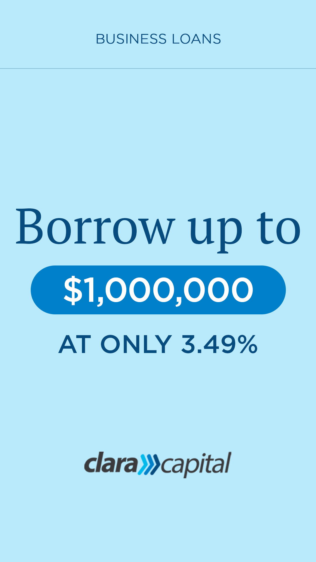 Clara Capital LLC Facebook ad
