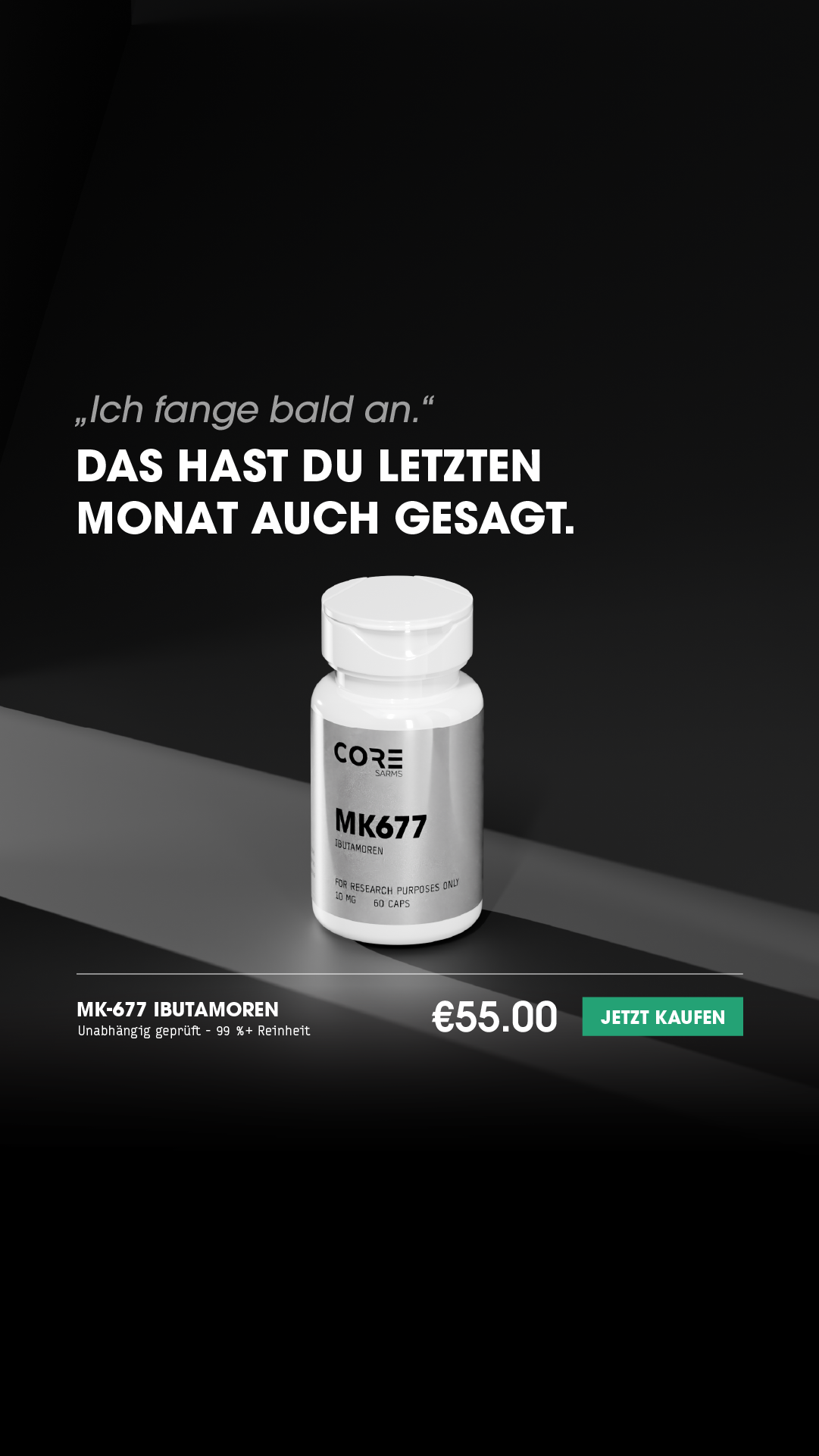 Core Research Facebook ad from Aug 15, 2026