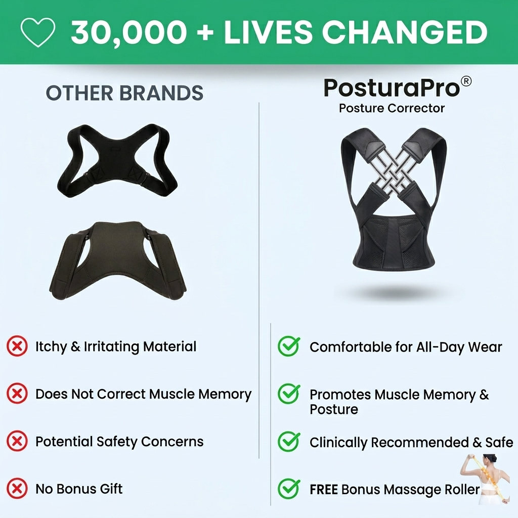 Shopicove Facebook ad: PosturaPro - THE ORIGINAL BACK HERO