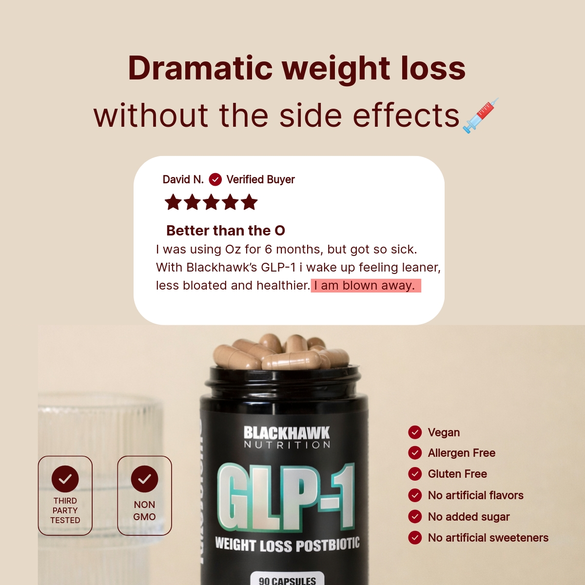 Blackhawk Nutrition Facebook ad