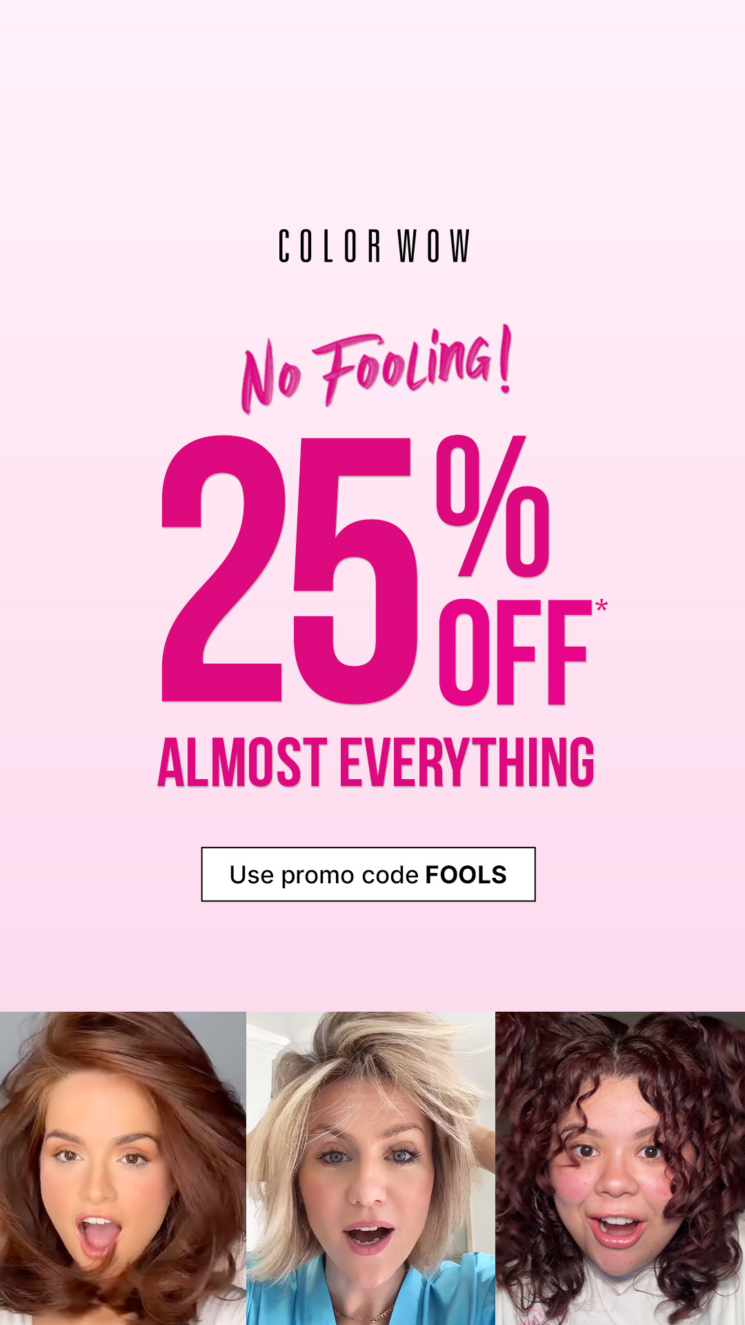 Color Wow Facebook ad