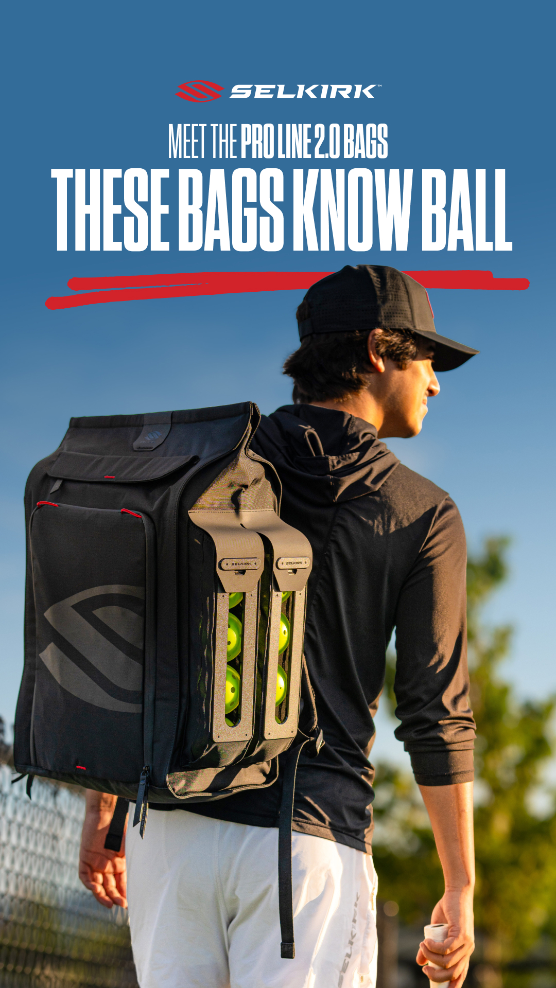 Selkirk Sport Pickleball Philippines Facebook ad: The Pro Line 2.0 Backpack