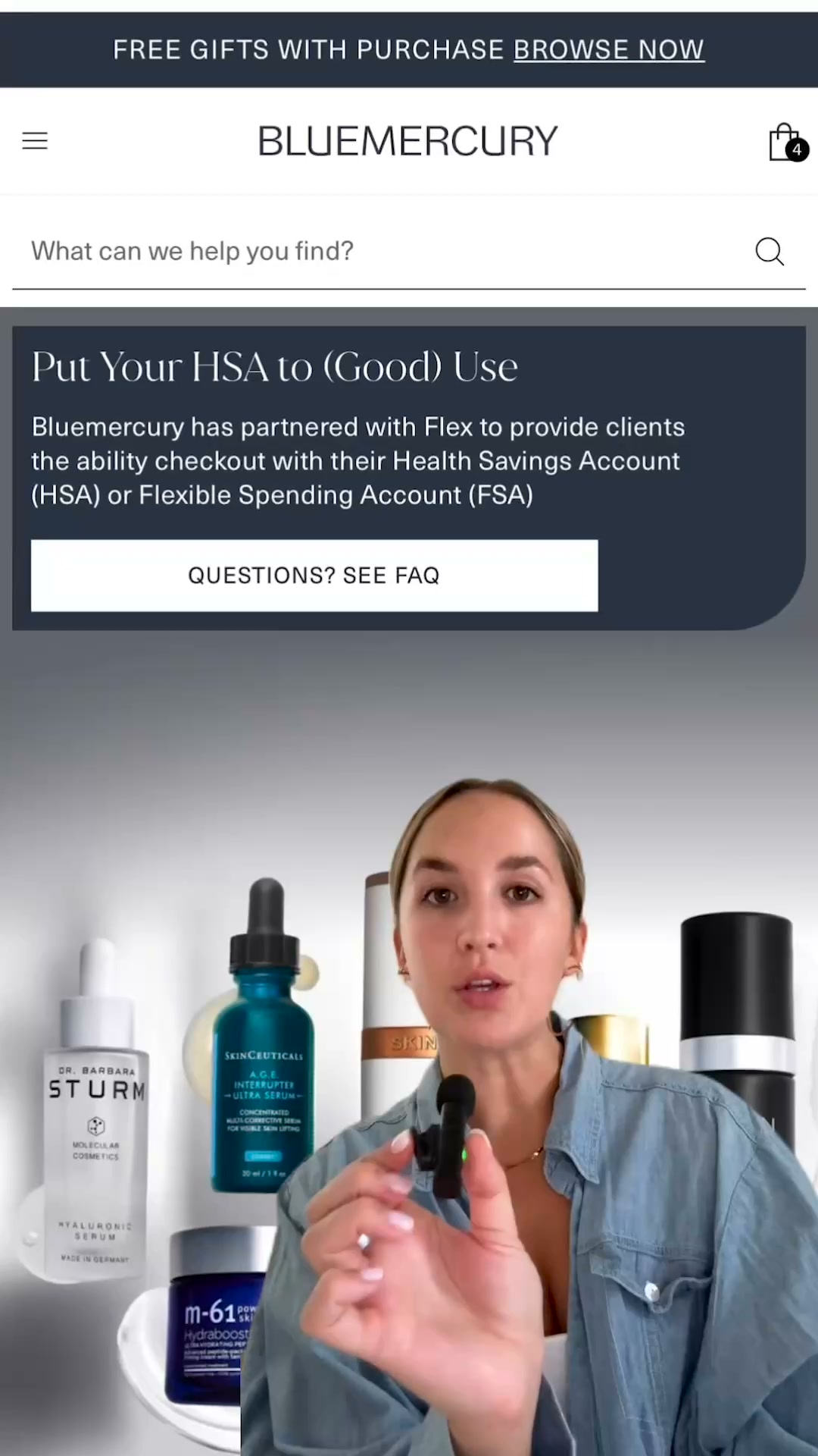 Bluemercury Facebook ad from Jul 29, 2026