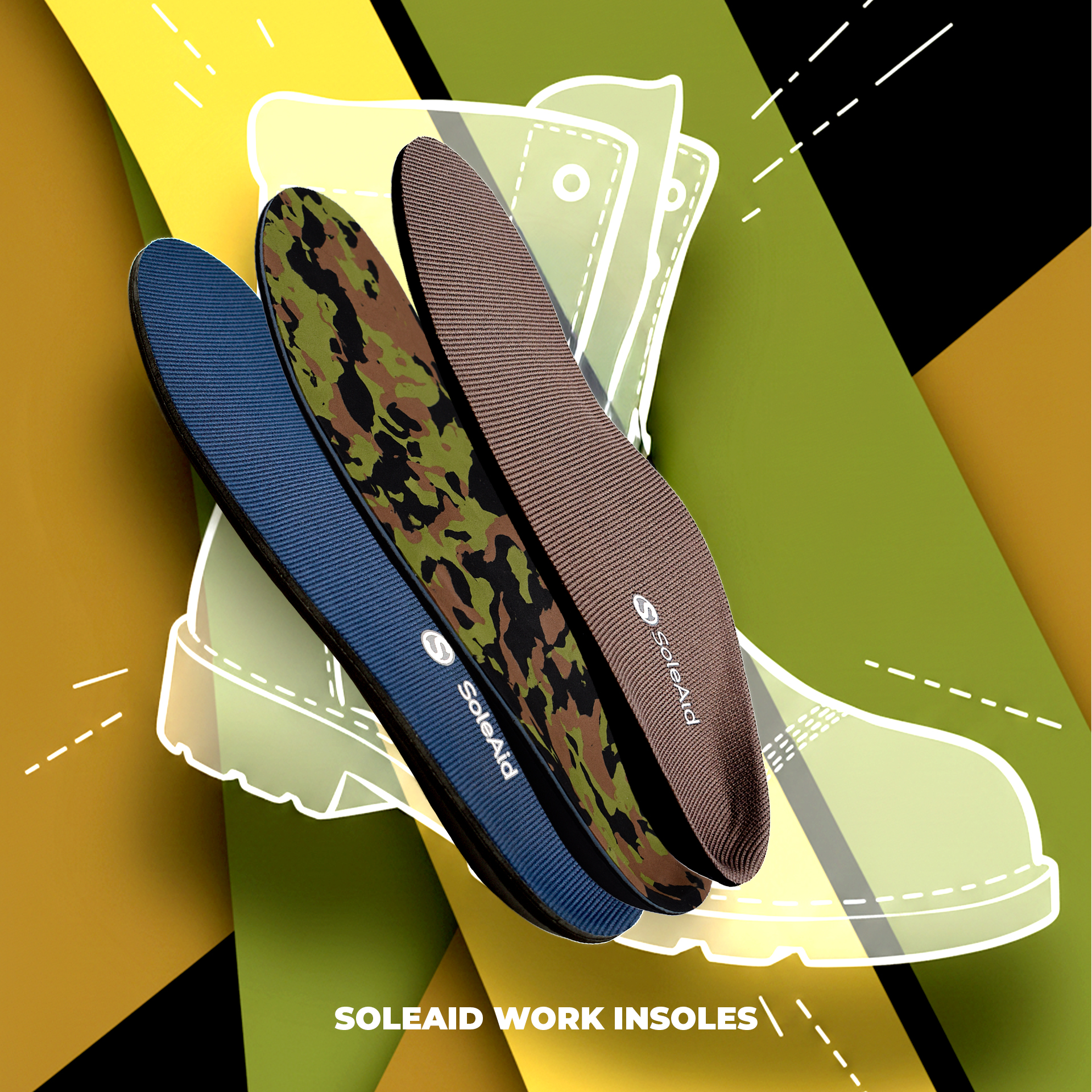 SoleAidInsoles.com Facebook ad: SoleAid Work Insoles