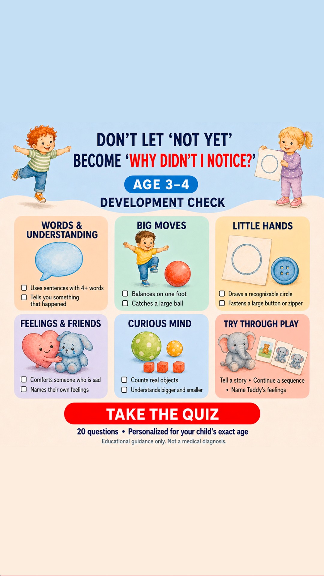 Gentle Toddler Parenting Facebook ad: Is your child developing on track?