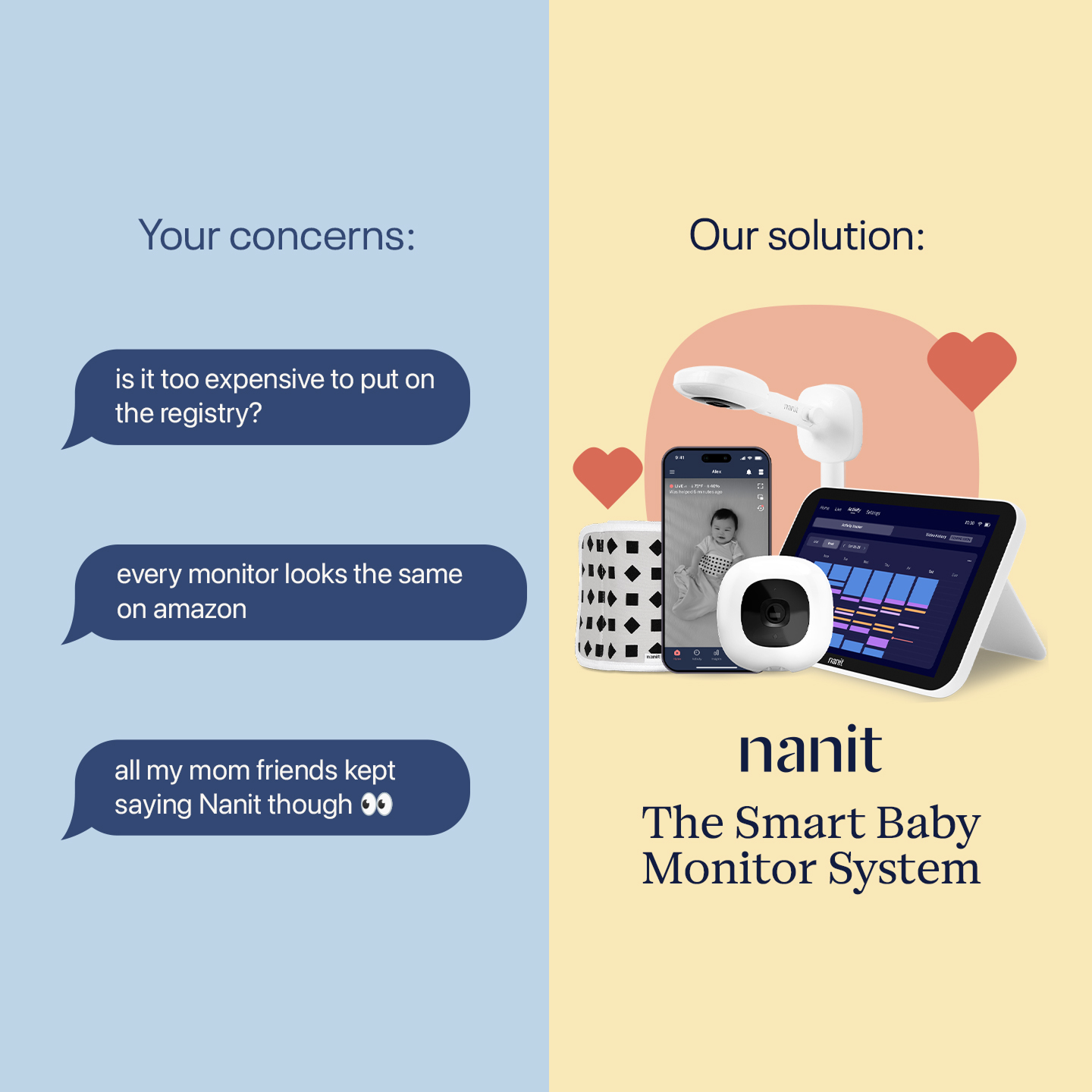 Nanit Facebook ad: Your baby registry must-have