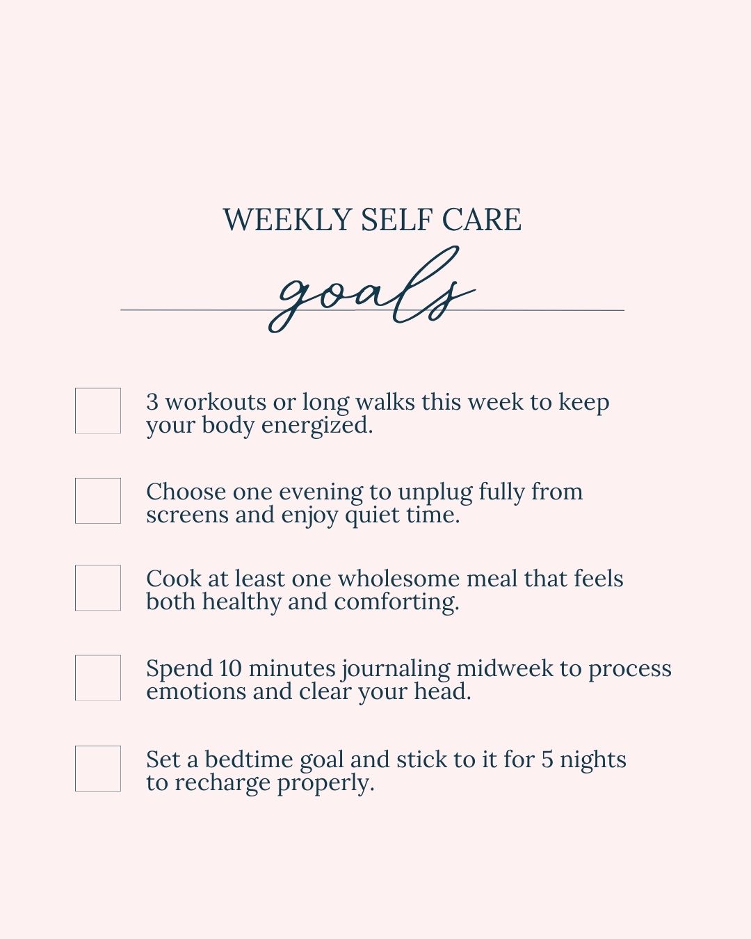 WYSR Quotes Facebook ad: Weekly intentions (big or small) are a grounding…