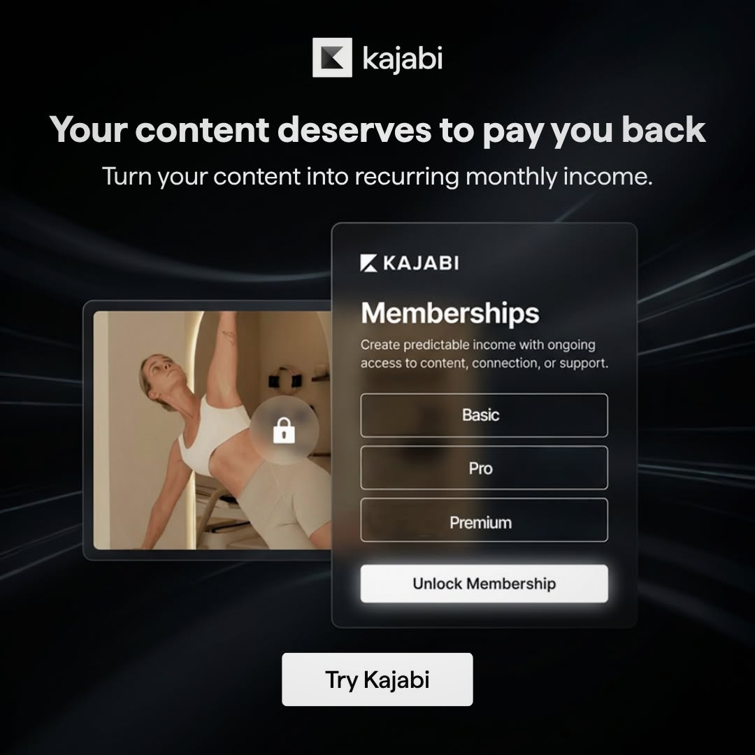 Kajabi Facebook ad: Get Started For Free