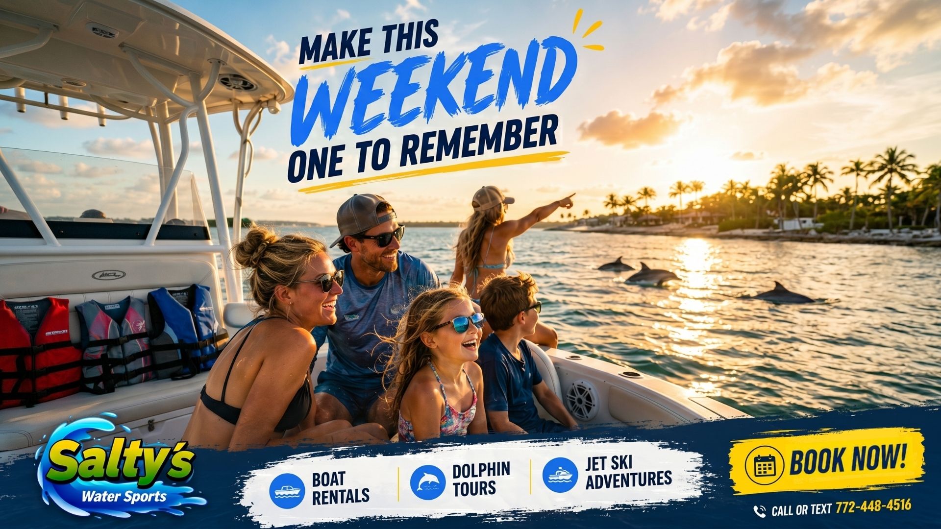 Salty’s Water Sports Boat & Jet Ski Rental Facebook ad