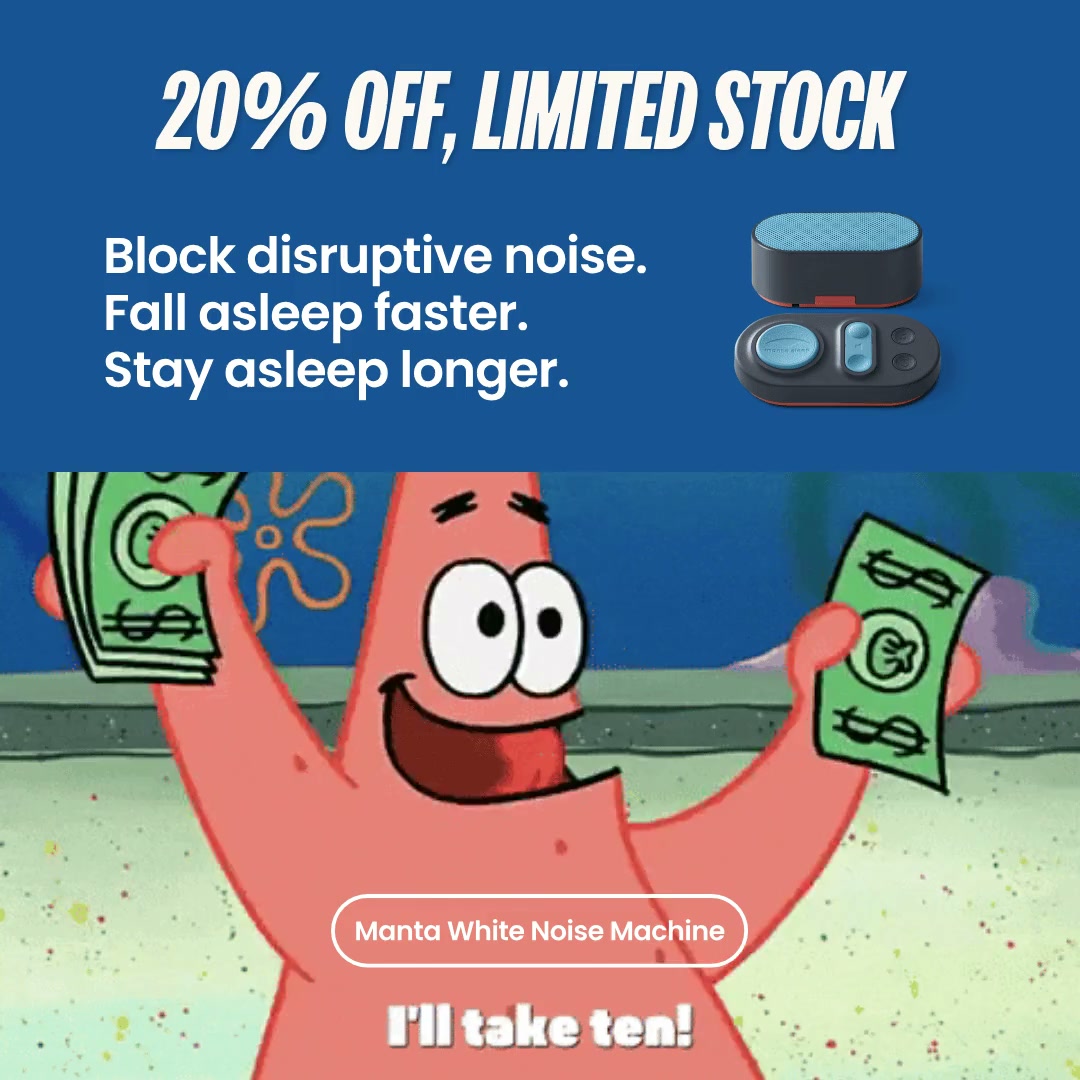 Manta Sleep Facebook ad: For a Limited Time Only