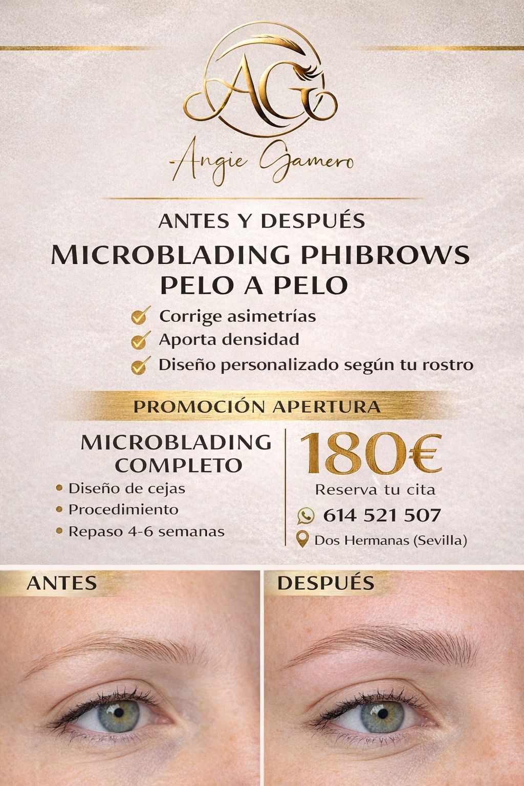 SLIM NOVA SL Facebook ad: Luce tus cejas perfectas - plazas limitadas