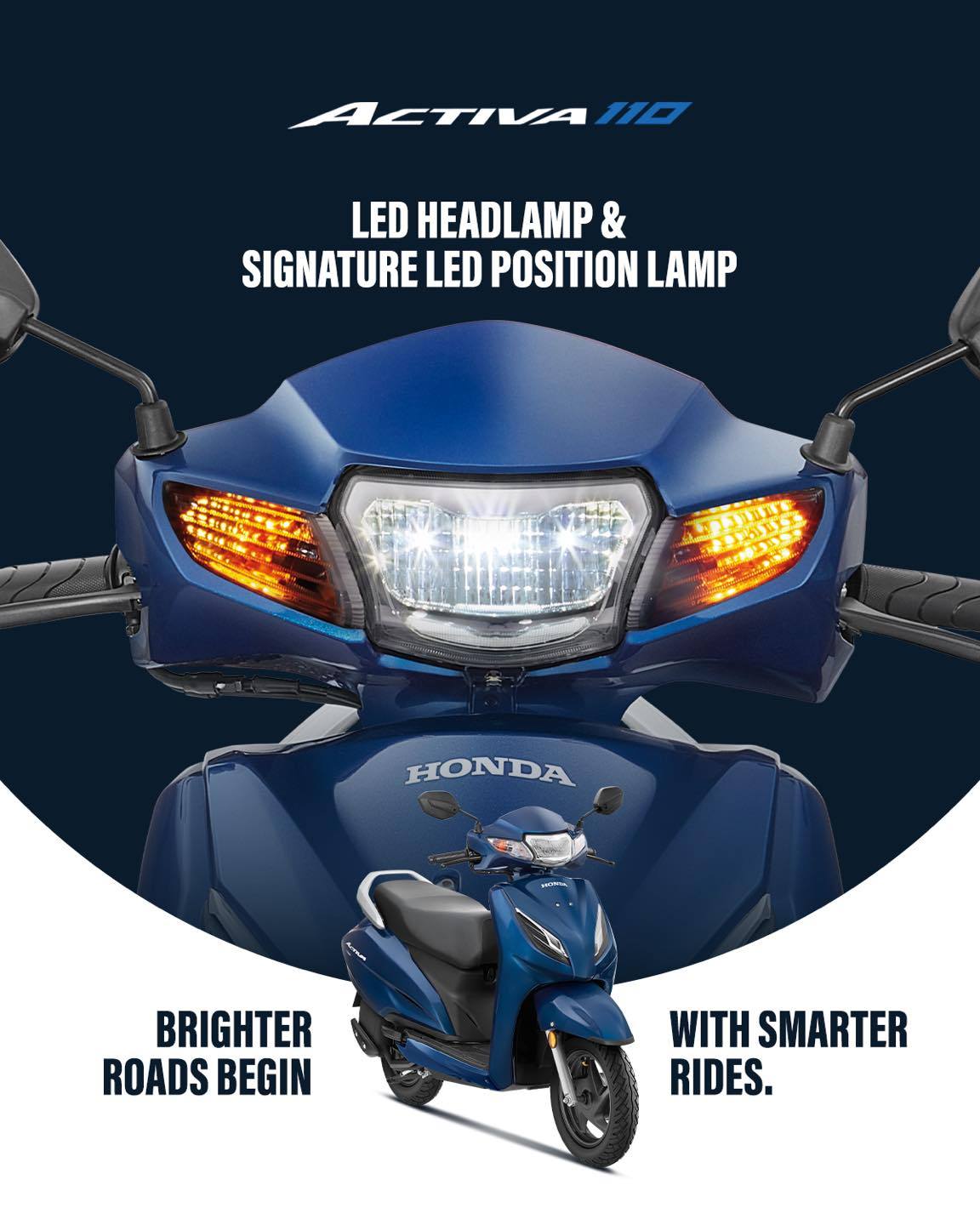 Honda 2 Wheelers India Facebook ad: The stylish LED headlamp, paired with a signature…