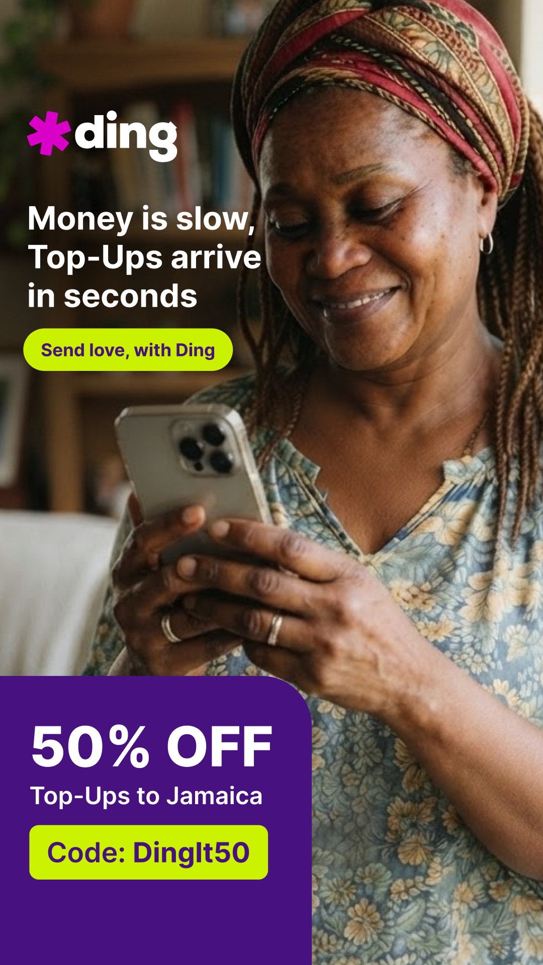 Ding Facebook ad