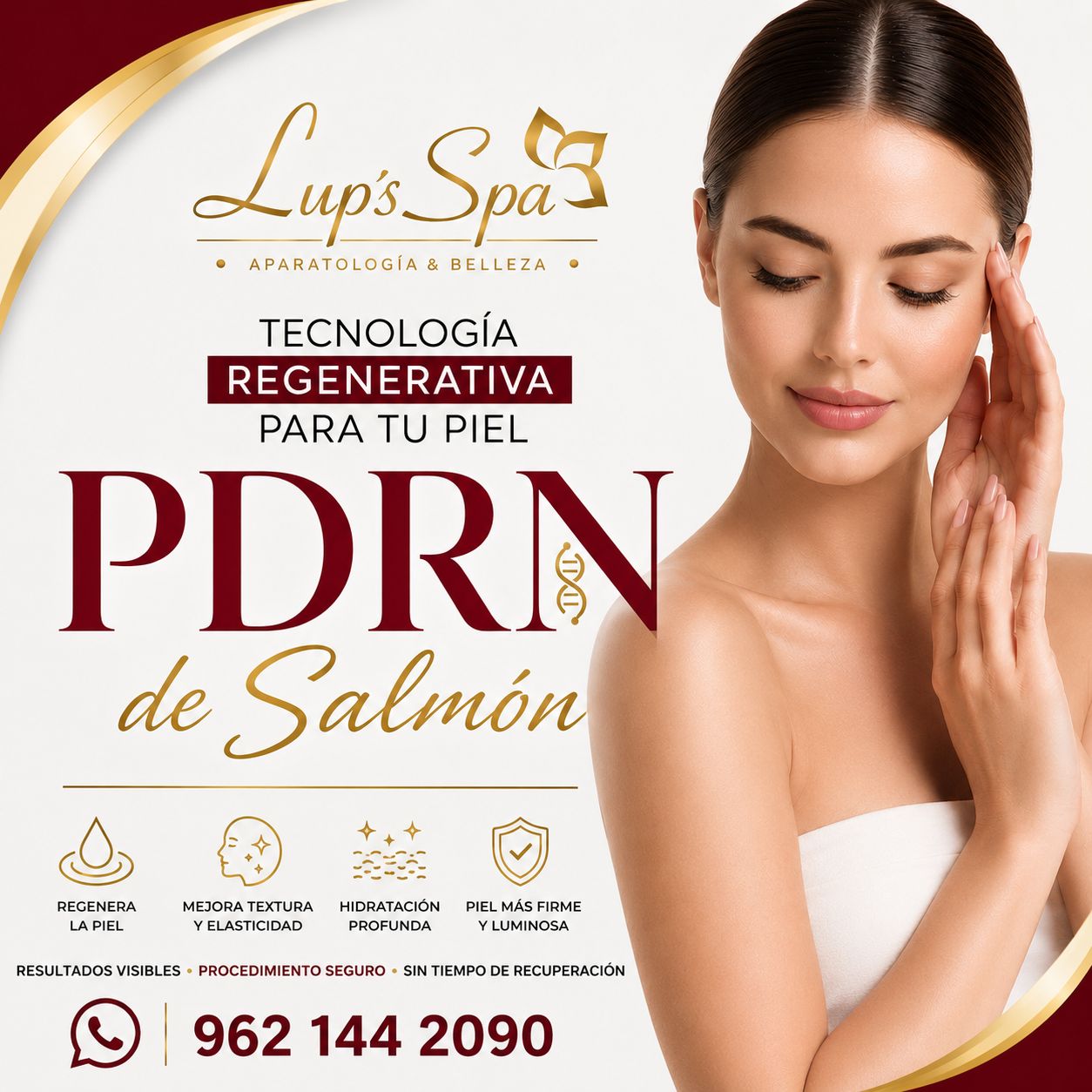 Lups Spa Tratamientos reductivos y rejuvenecimiento facial y corporal Facebook ad: PDRN DE SALMÓN