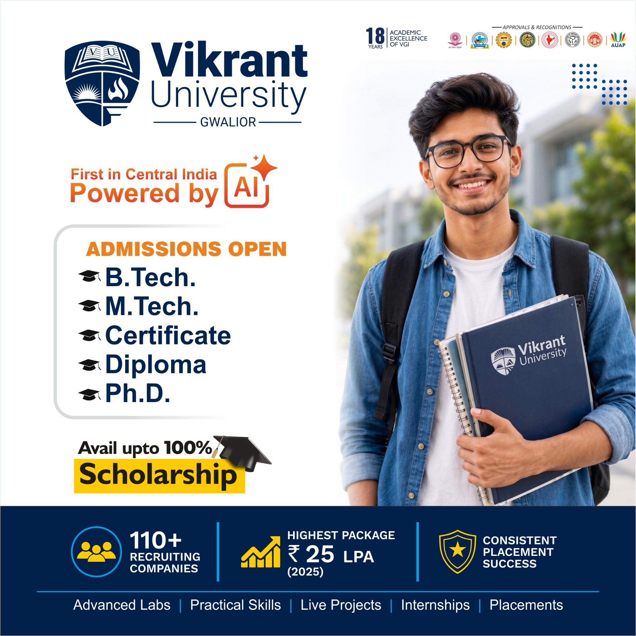 Vikrant University Facebook ad