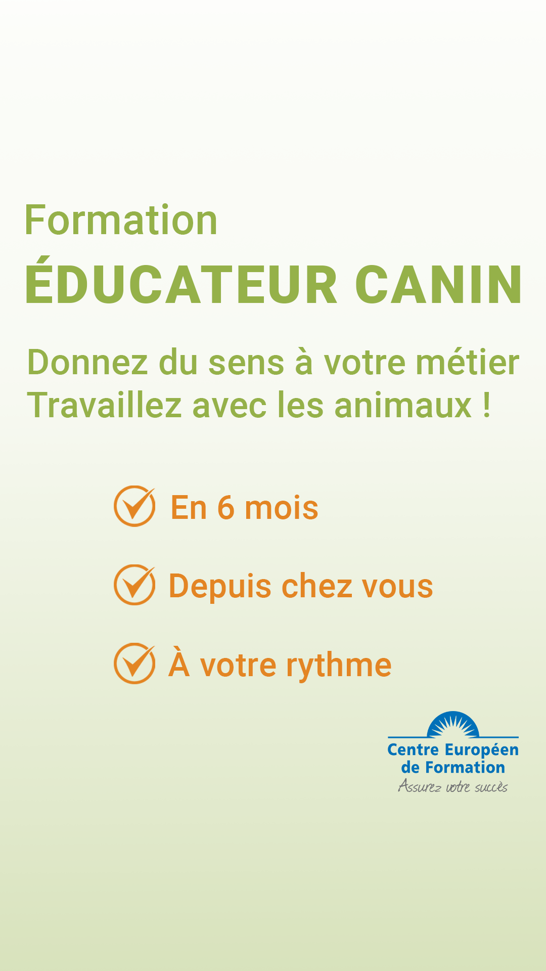 Centre Européen de Formation Facebook ad from Aug 7, 2026
