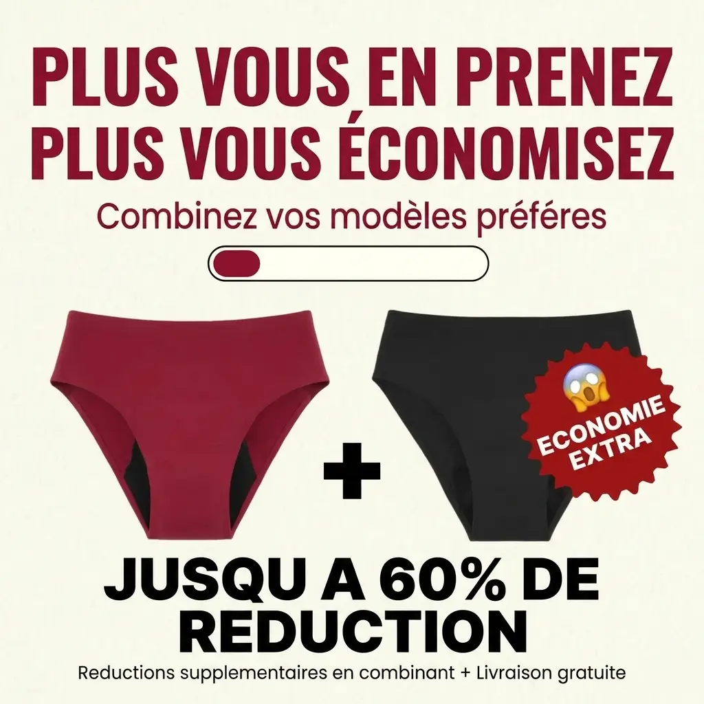Lingerie Rosa Facebook ad: Vivez vos règles en toute tranquillité