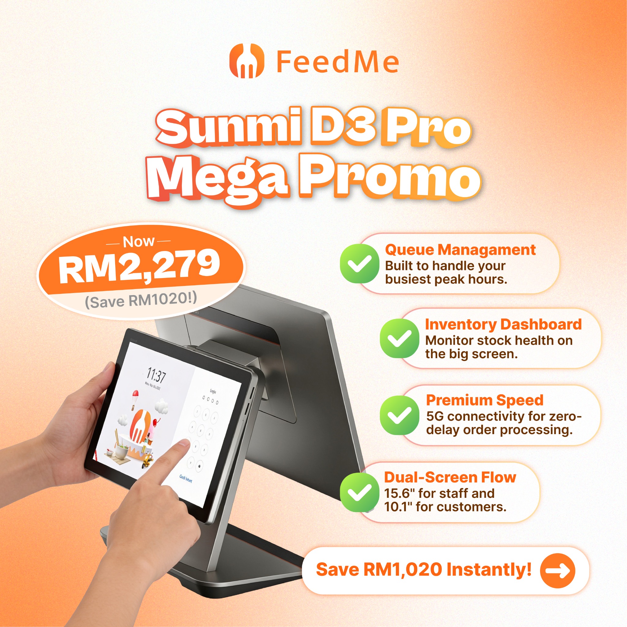 FeedMe Smart POS System - Malaysia Facebook ad