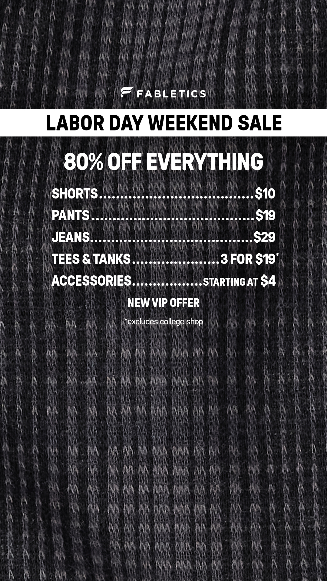 Fabletics Men Facebook ad