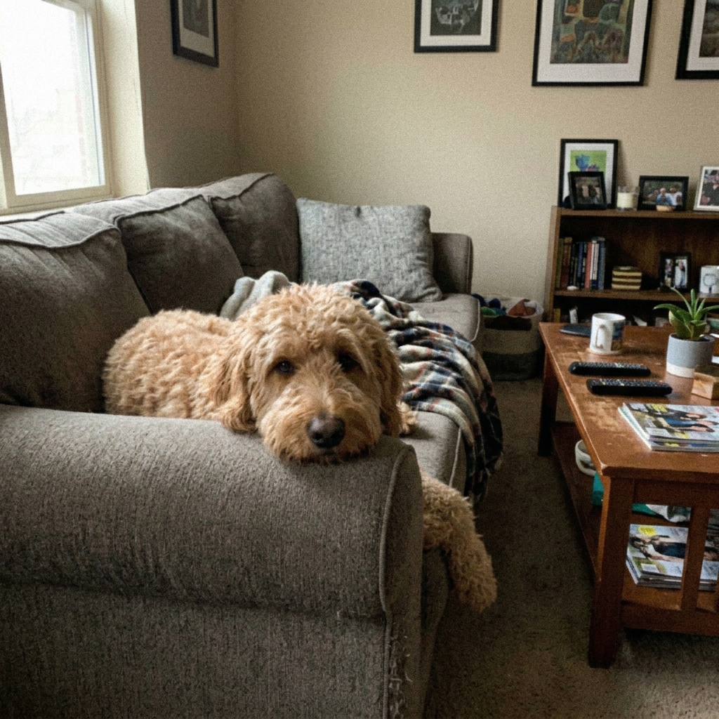 Nancy Nichols Facebook ad: I Watched My Dog Suffer From My Desk