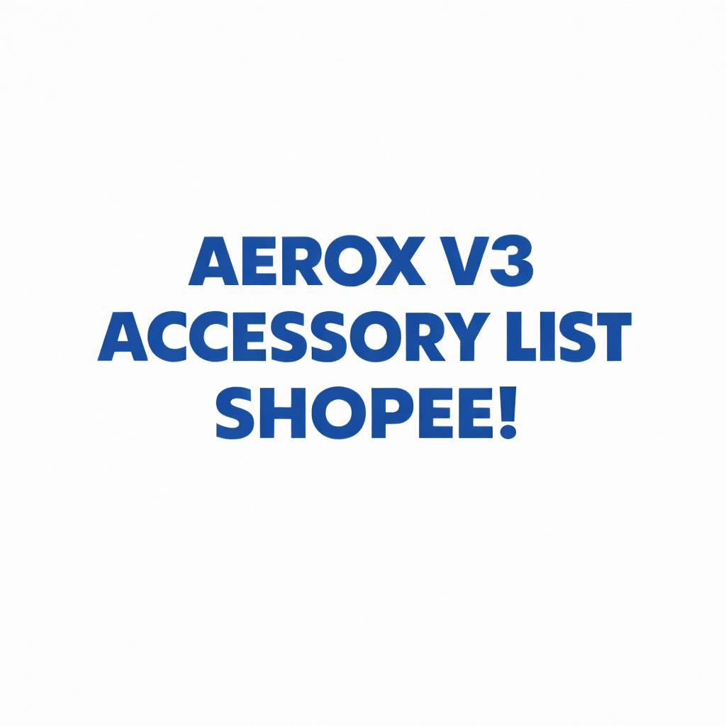 MotoCart Facebook ad: Aerox V3 Accessories List on Shopee