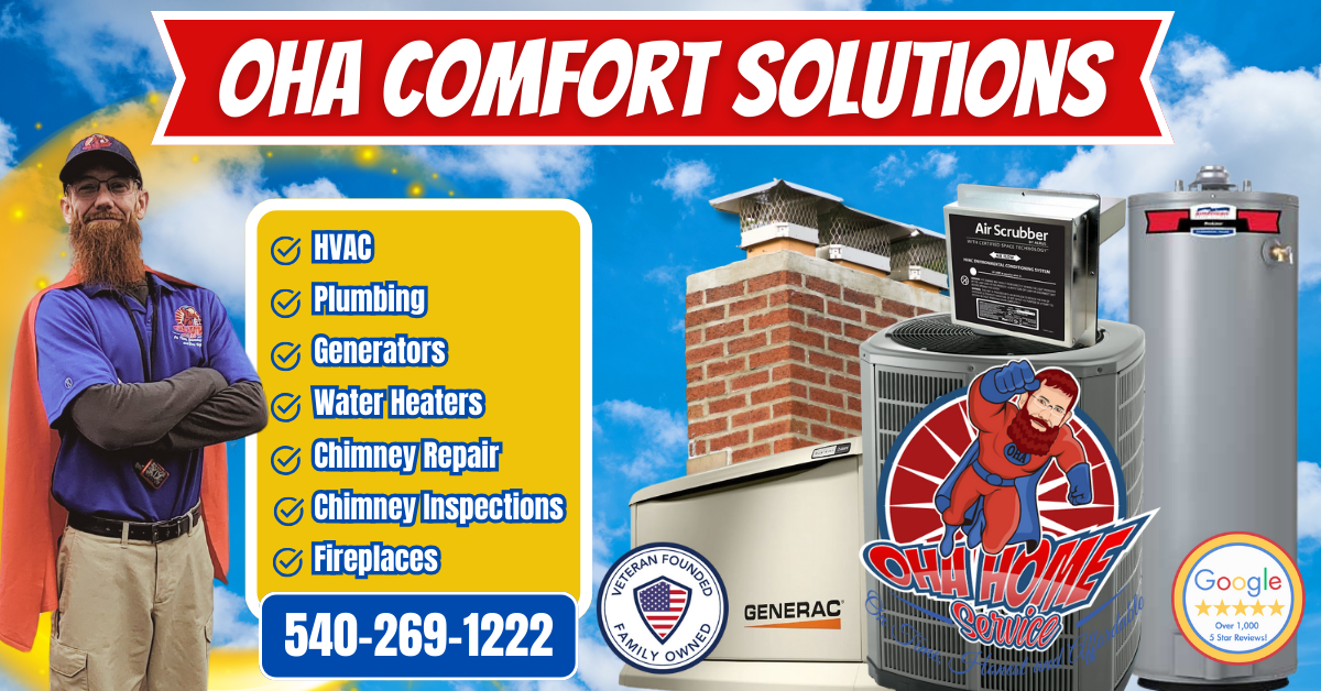 OHA HVAC, Plumbing, Roofing, Chimney Facebook ad: OHA Heating And Air