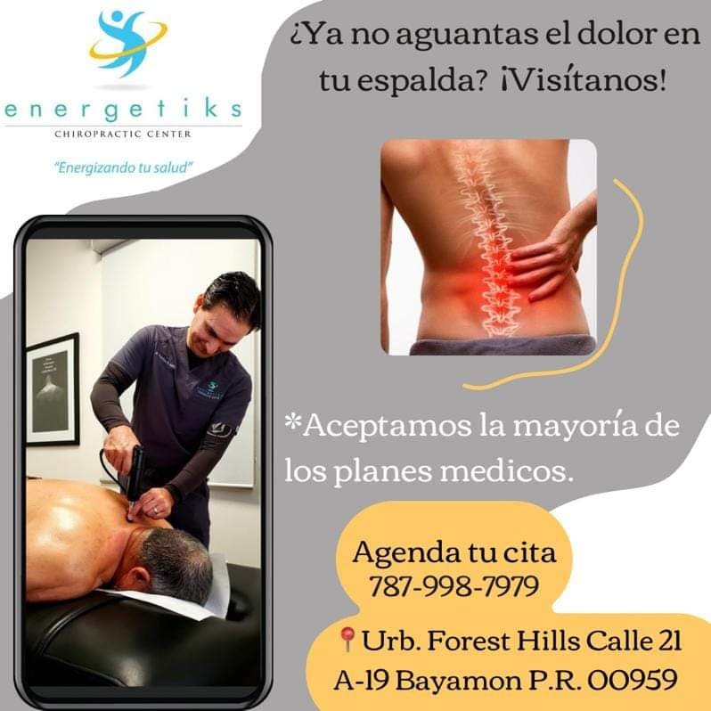 Energetiks Chiropractic Center Facebook ad