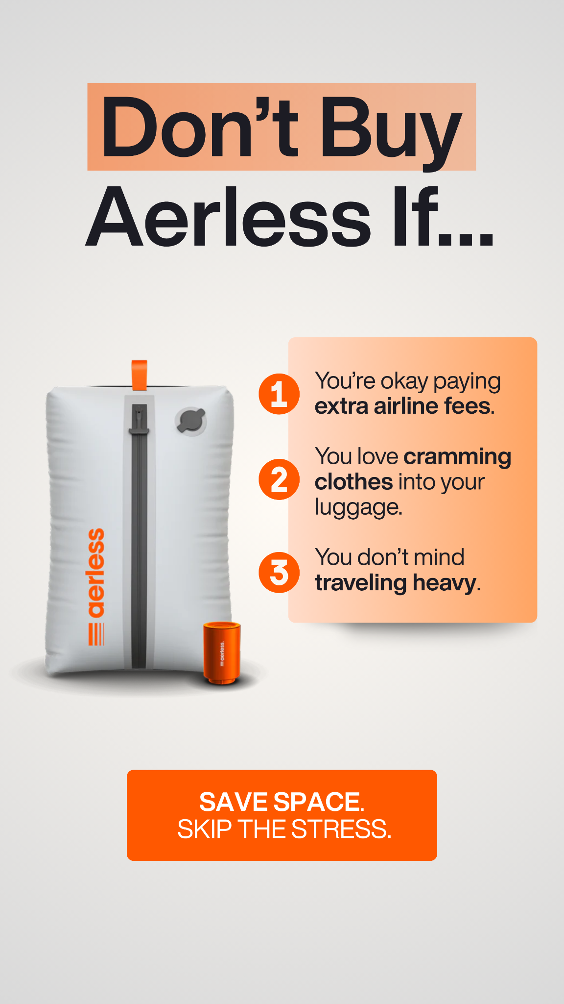 Aerless Facebook ad
