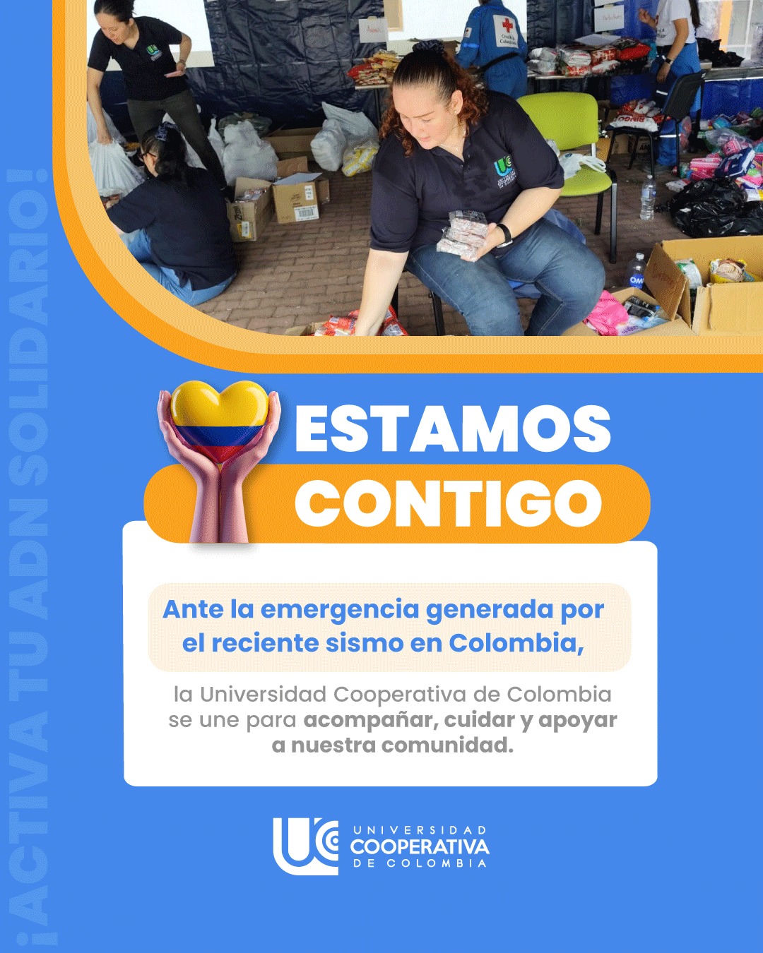 Universidad Cooperativa de Colombia Facebook ad: Estar juntos hace la diferencia.